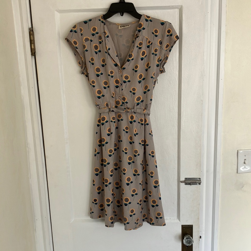 Sunflower Print Dress